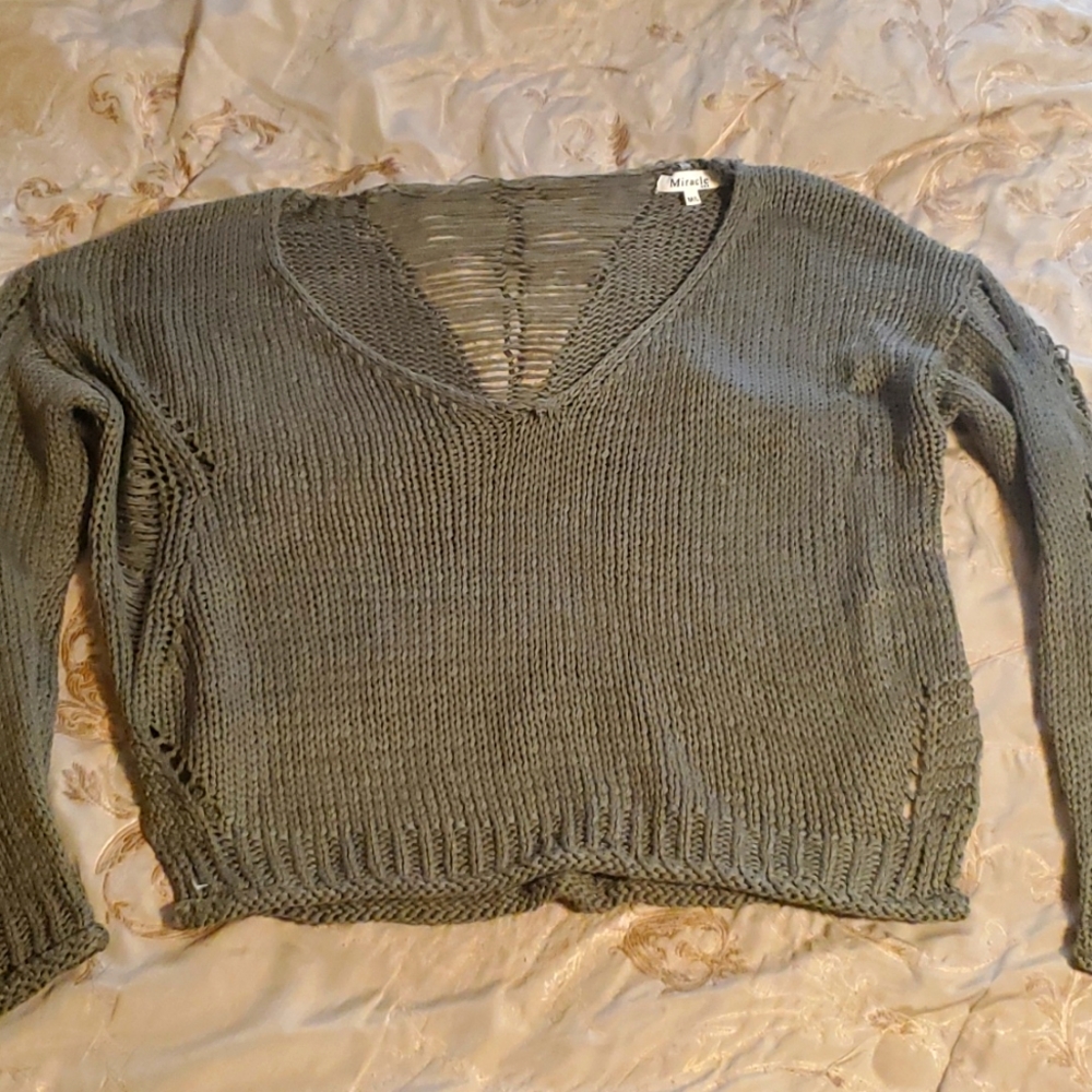 Olive green sweater